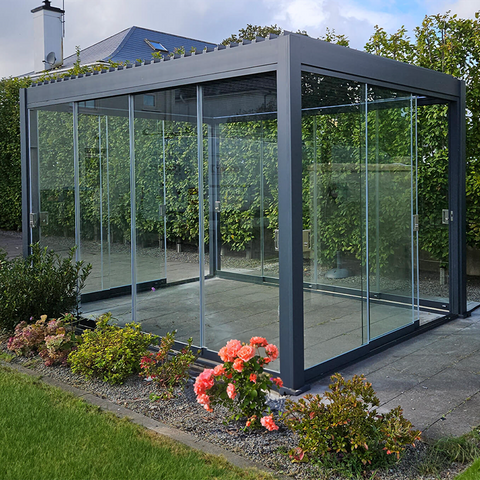  Z168 Aluminum Alloy Louvered Gazebo: A Standard Size for All-Weather Living